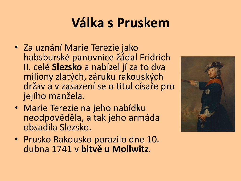 Marie Terezie 13 května 1717 29 listopadu 1780 ppt stáhnout